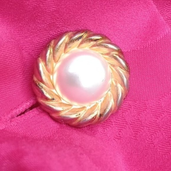 MS CHAUS VINTAGE 10 BUTTON PINK BUBBLE DRESS (HONG KONG) - Picture 15 of 17